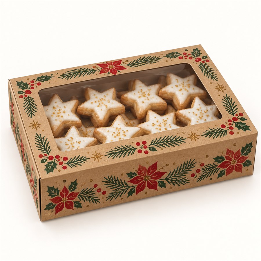 Christmas window box for cookies and holiday treats